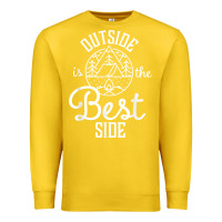 Lemon outside is the best side for outdoor campers and hikers t shirt Premium Sweatshirt - linhVisuals