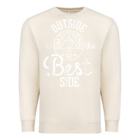Sandshell outside is the best side for outdoor campers and hikers t shirt Premium Sweatshirt - linhVisuals