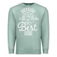 Seafoam outside is the best side for outdoor campers and hikers t shirt Premium Sweatshirt - linhVisuals