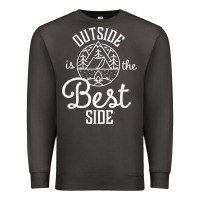 Smoke outside is the best side for outdoor campers and hikers t shirt Premium Sweatshirt - linhVisuals