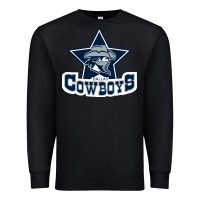 Black the cowboys football Premium Sweatshirt - linhVisuals