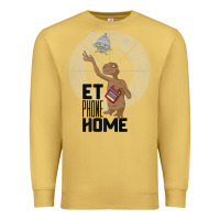 Antique Gold e.t. phone home spaceship flying away premium t shirt Premium Sweatshirt - linhVisuals