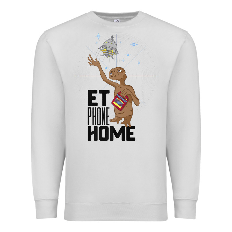 E.t. Phone Home Spaceship Flying Away Premium T Shirt Premium Sweatshirt by linhVisuals | Teevron