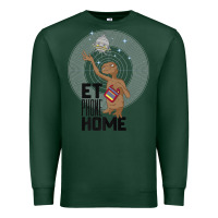 Sports Green e.t. phone home spaceship flying away premium t shirt Premium Sweatshirt - linhVisuals