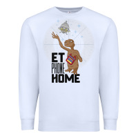 White e.t. phone home spaceship flying away premium t shirt Premium Sweatshirt - linhVisuals