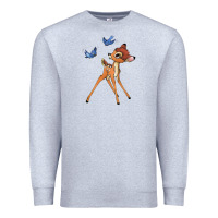 Heather Grey bambi Premium Sweatshirt - linhVisuals
