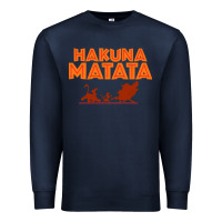 Navy lion king hakuna matata Premium Sweatshirt - linhVisuals