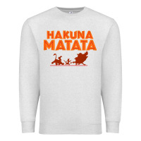 Oatmeal Heather lion king hakuna matata Premium Sweatshirt - linhVisuals
