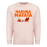 Pale Pink lion king hakuna matata Premium Sweatshirt - linhVisuals