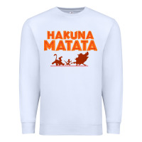 White lion king hakuna matata Premium Sweatshirt - linhVisuals