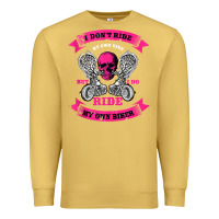 Antique Gold biker gear motorcycle gifts biker chick i ride my biker tank top Premium Sweatshirt - linhVisuals