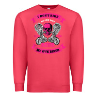 Cardinal biker gear motorcycle gifts biker chick i ride my biker tank top Premium Sweatshirt - linhVisuals