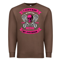 Chestnut biker gear motorcycle gifts biker chick i ride my biker tank top Premium Sweatshirt - linhVisuals
