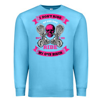 Ocean Blue biker gear motorcycle gifts biker chick i ride my biker tank top Premium Sweatshirt - linhVisuals