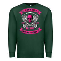Sports Green biker gear motorcycle gifts biker chick i ride my biker tank top Premium Sweatshirt - linhVisuals