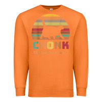 Carrot chonk cat scale meme retro oh lawd he comin' memes t shirt Premium Sweatshirt - linhVisuals