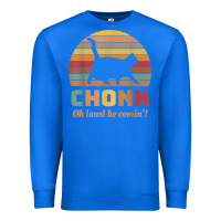 Chonk Cat Scale Meme Retro Oh Lawd He Comin' Memes T Shirt Premium Sweatshirt | Teevron