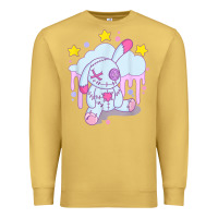 Antique Gold bunny pastel goth voodoo doll t shirt Premium Sweatshirt - linhVisuals
