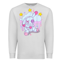 Dove Grey bunny pastel goth voodoo doll t shirt Premium Sweatshirt - linhVisuals