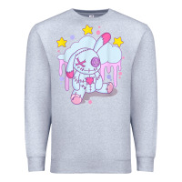 Heather Grey bunny pastel goth voodoo doll t shirt Premium Sweatshirt - linhVisuals