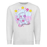 Oatmeal Heather bunny pastel goth voodoo doll t shirt Premium Sweatshirt - linhVisuals