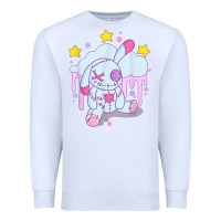 White bunny pastel goth voodoo doll t shirt Premium Sweatshirt - linhVisuals