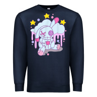 Navy bunny pastel goth voodoo doll t shirt Premium Sweatshirt - linhVisuals