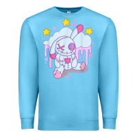 Ocean Blue bunny pastel goth voodoo doll t shirt Premium Sweatshirt - linhVisuals