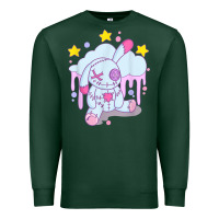 Sports Green bunny pastel goth voodoo doll t shirt Premium Sweatshirt - linhVisuals