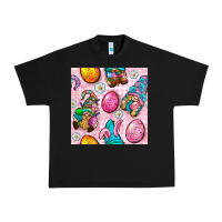 Black Easter Gnomies Seamless Pattern Urban Heavy Tee - BundleAndBundleShop