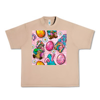Burro Easter Gnomies Seamless Pattern Urban Heavy Tee - BundleAndBundleShop