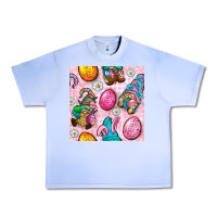 Grape Ice Easter Gnomies Seamless Pattern Urban Heavy Tee - BundleAndBundleShop