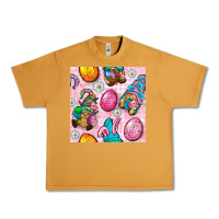 Peanut Butter Easter Gnomies Seamless Pattern Urban Heavy Tee - BundleAndBundleShop