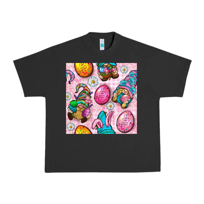 Easter Gnomies Seamless Pattern Urban Heavy Tee by BundleAndBundleShop | Teevron