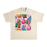 Sandshell Easter Gnomies Seamless Pattern Urban Heavy Tee - BundleAndBundleShop