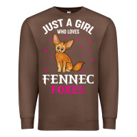 Chestnut fennec fox just a girl who loves fennec foxes t shirt Premium Sweatshirt - linhVisuals