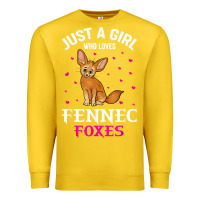 Lemon fennec fox just a girl who loves fennec foxes t shirt Premium Sweatshirt - linhVisuals