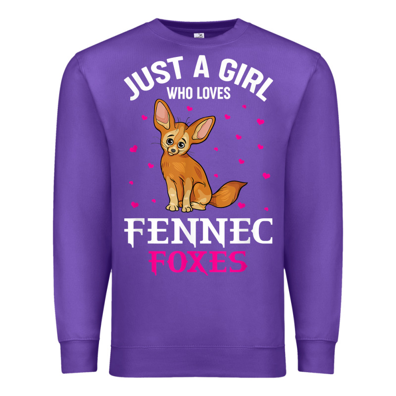 Fennec Fox Just A Girl Who Loves Fennec Foxes T Shirt Premium Sweatshirt by linhVisuals | Teevron