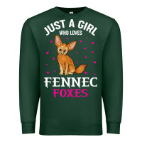 Sports Green fennec fox just a girl who loves fennec foxes t shirt Premium Sweatshirt - linhVisuals