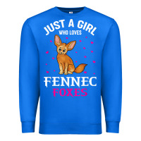 True Royal fennec fox just a girl who loves fennec foxes t shirt Premium Sweatshirt - linhVisuals