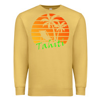 Antique Gold outdoor t  shirt tahiti retro vintage sunset t  shirt Premium Sweatshirt - linhVisuals