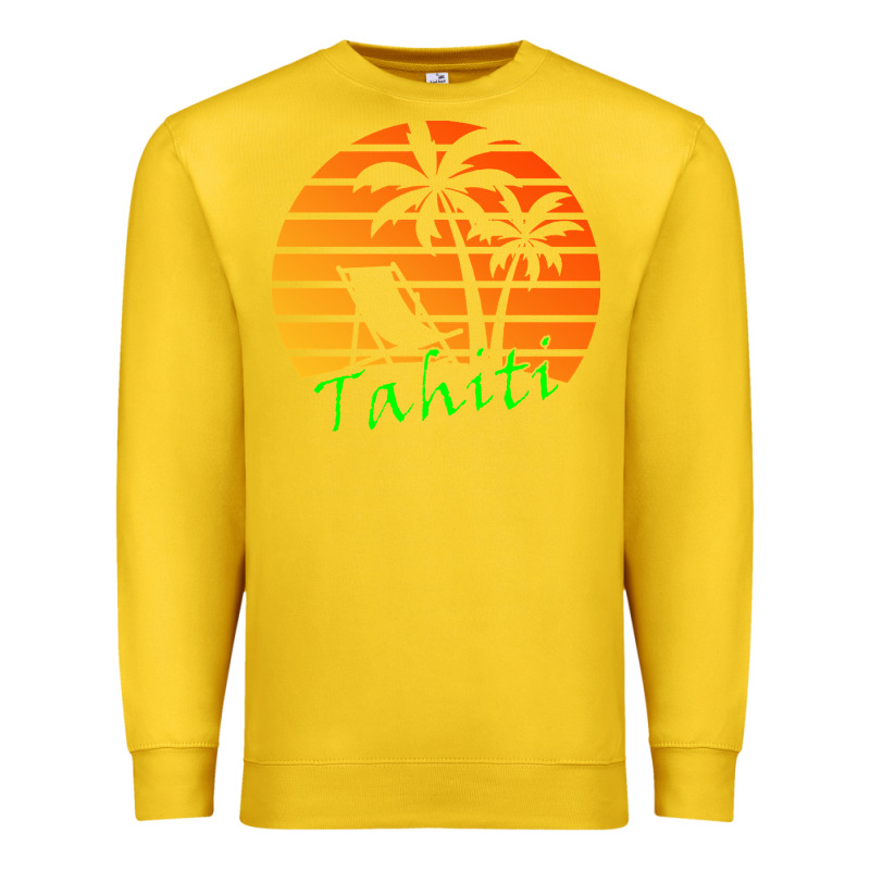 Outdoor T  Shirt Tahiti Retro Vintage Sunset T  Shirt Premium Sweatshirt by linhVisuals | Teevron