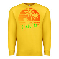 Lemon outdoor t  shirt tahiti retro vintage sunset t  shirt Premium Sweatshirt - linhVisuals