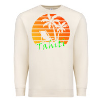 Sandshell outdoor t  shirt tahiti retro vintage sunset t  shirt Premium Sweatshirt - linhVisuals