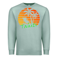Seafoam outdoor t  shirt tahiti retro vintage sunset t  shirt Premium Sweatshirt - linhVisuals