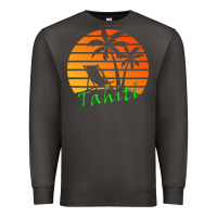 Smoke outdoor t  shirt tahiti retro vintage sunset t  shirt Premium Sweatshirt - linhVisuals