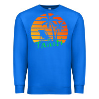 True Royal outdoor t  shirt tahiti retro vintage sunset t  shirt Premium Sweatshirt - linhVisuals