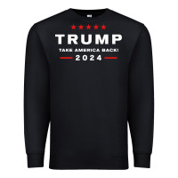 Black donald trump 2024 take america back election   the return sweatshirt Premium Sweatshirt - linhVisuals