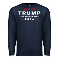 Navy donald trump 2024 take america back election   the return sweatshirt Premium Sweatshirt - linhVisuals