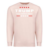 Pale Pink donald trump 2024 take america back election   the return sweatshirt Premium Sweatshirt - linhVisuals